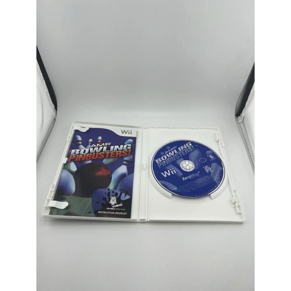 AMF Bowling Pinbusters‎ Nintendo Wii Game Complete CIB 2007 RVL-P-RMFE